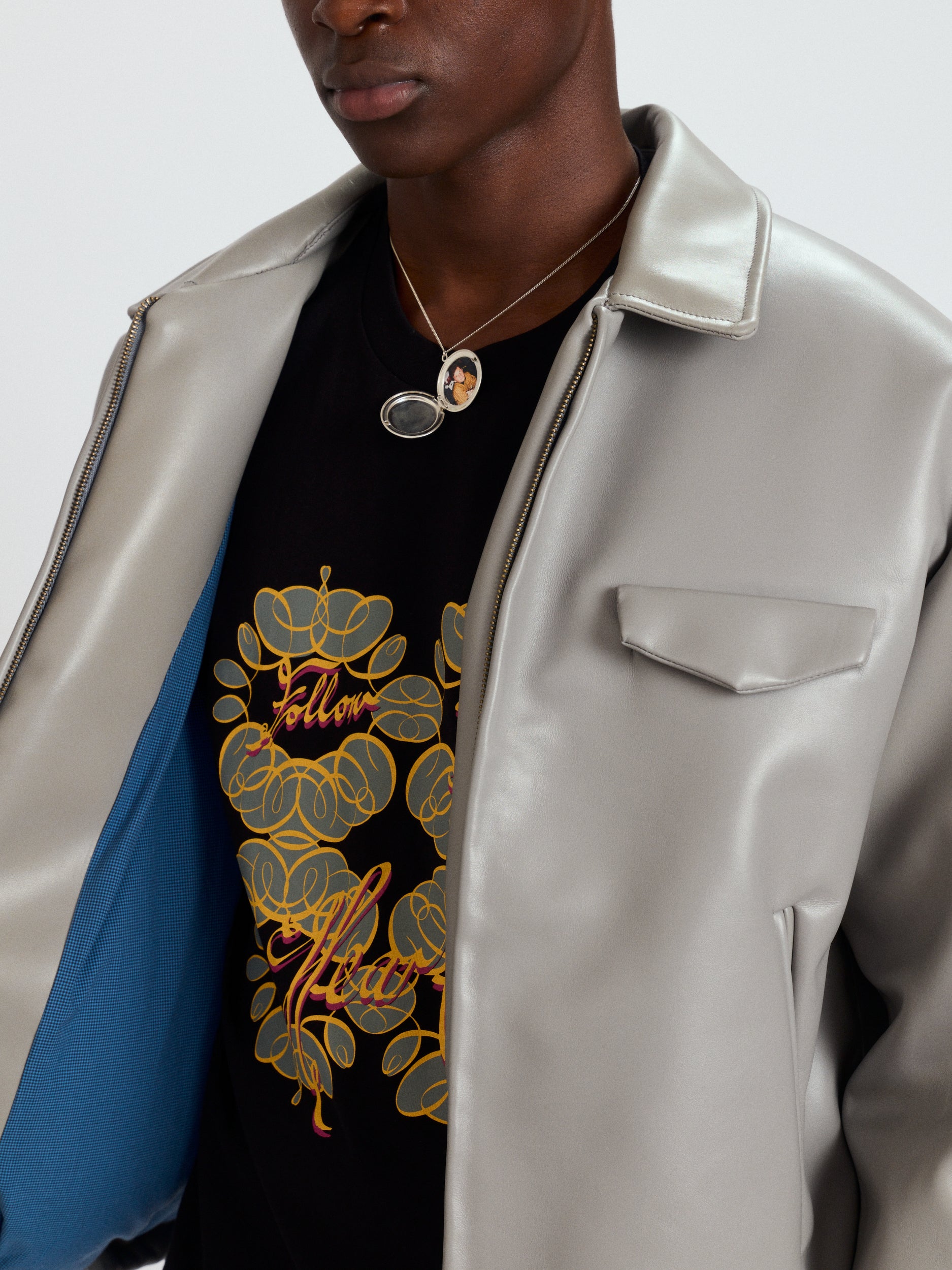 Leather Bomber Jacket