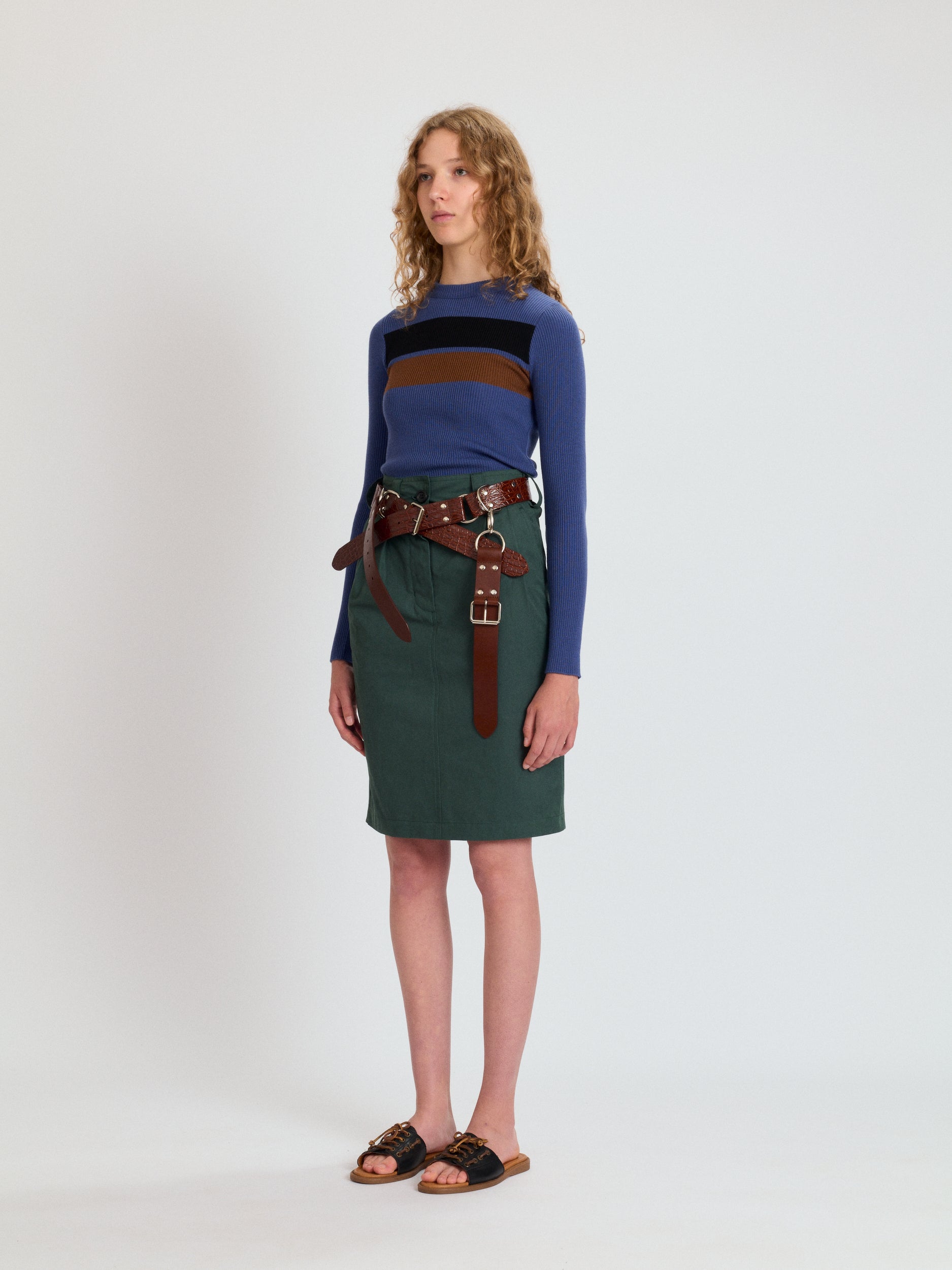 Chino Pencil Skirt