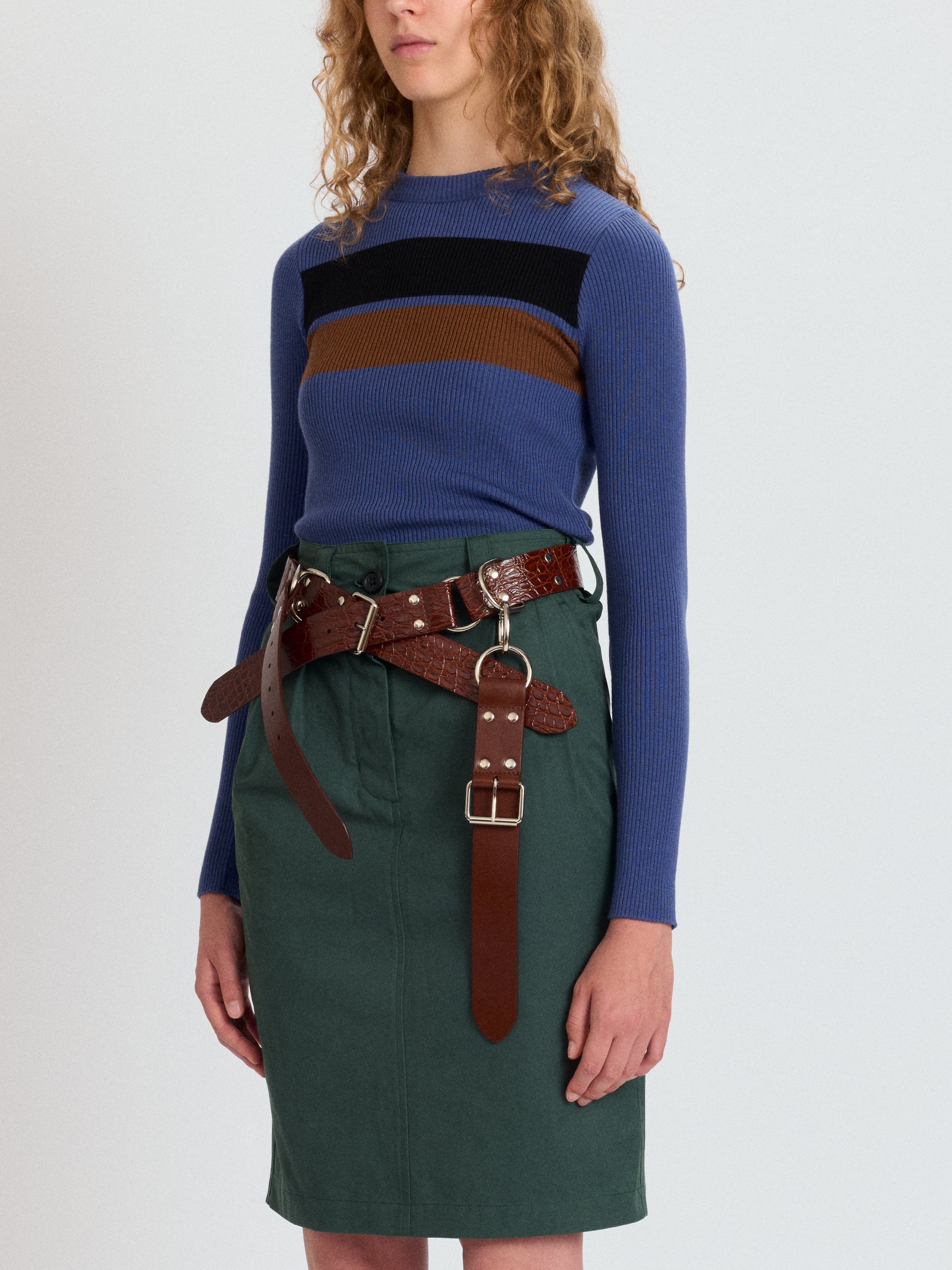 Chino Pencil Skirt