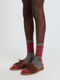 Pack of Three Striped Logo Socks