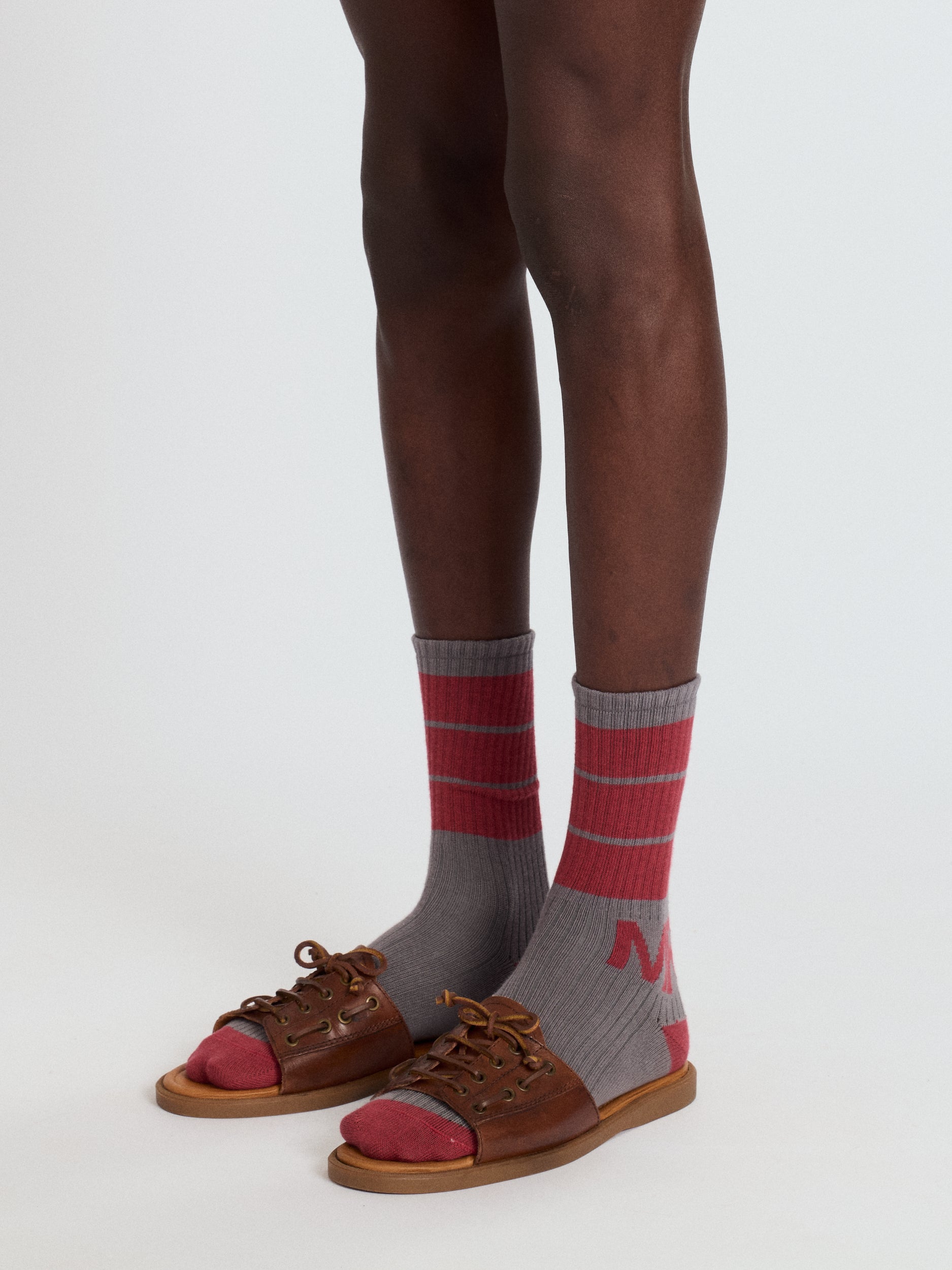 Pack of Three Striped Logo Socks