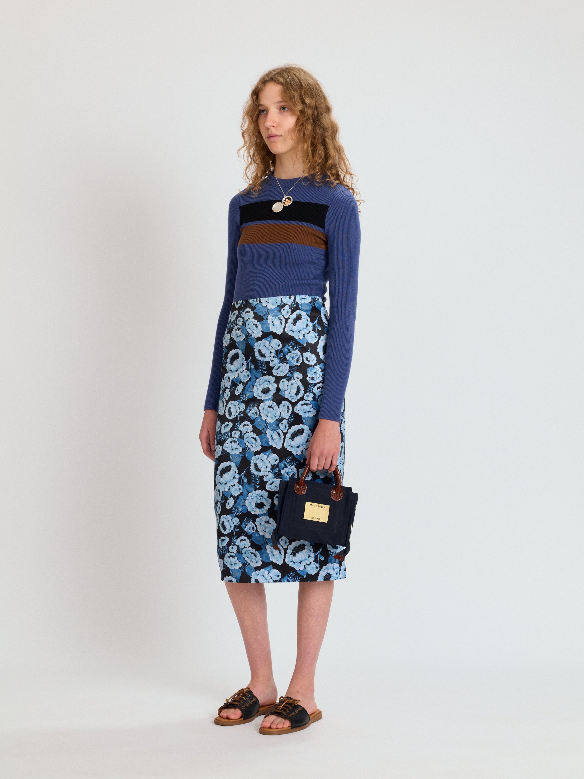Straight Midi Skirt