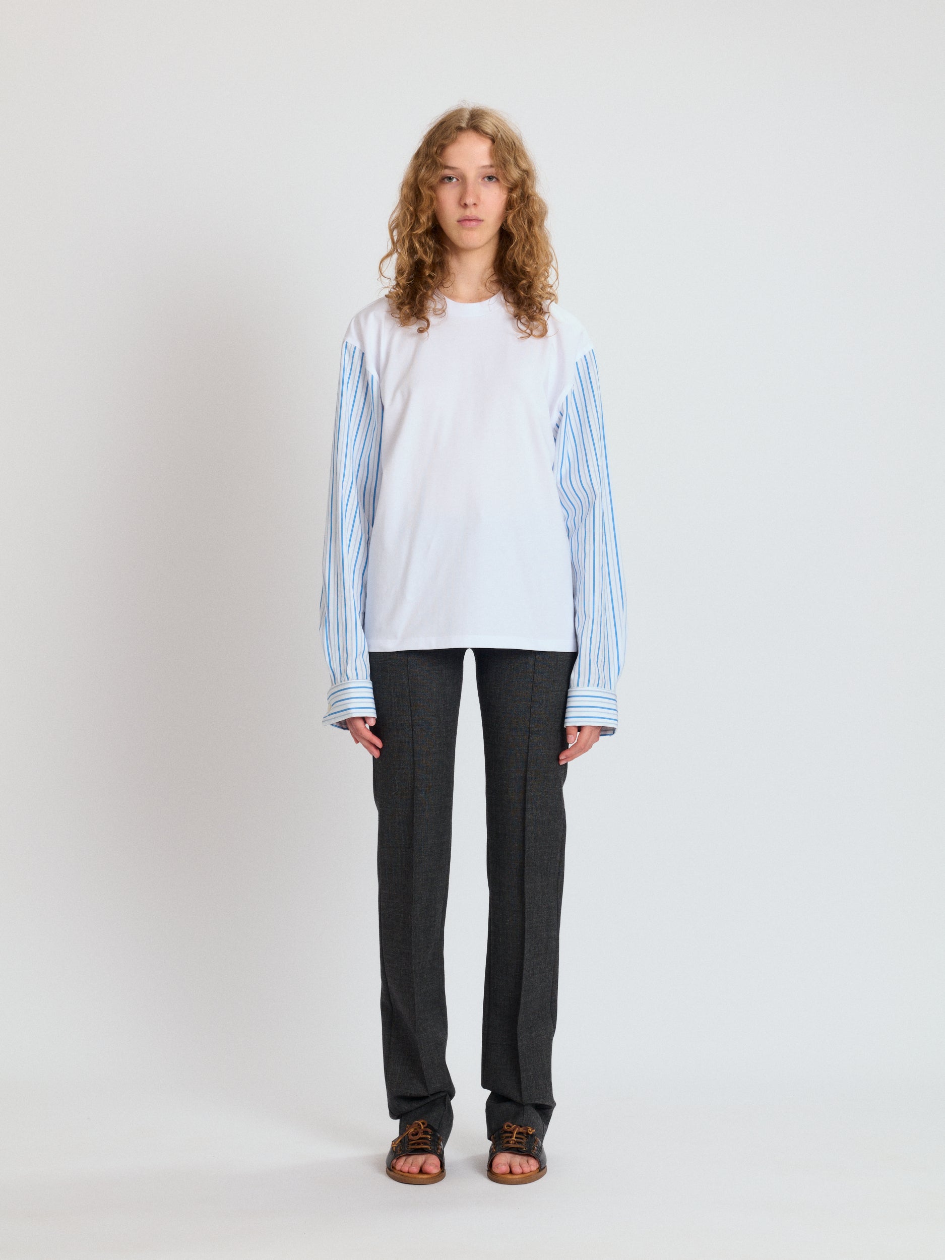 T-Shirt with Shirting Sleeves