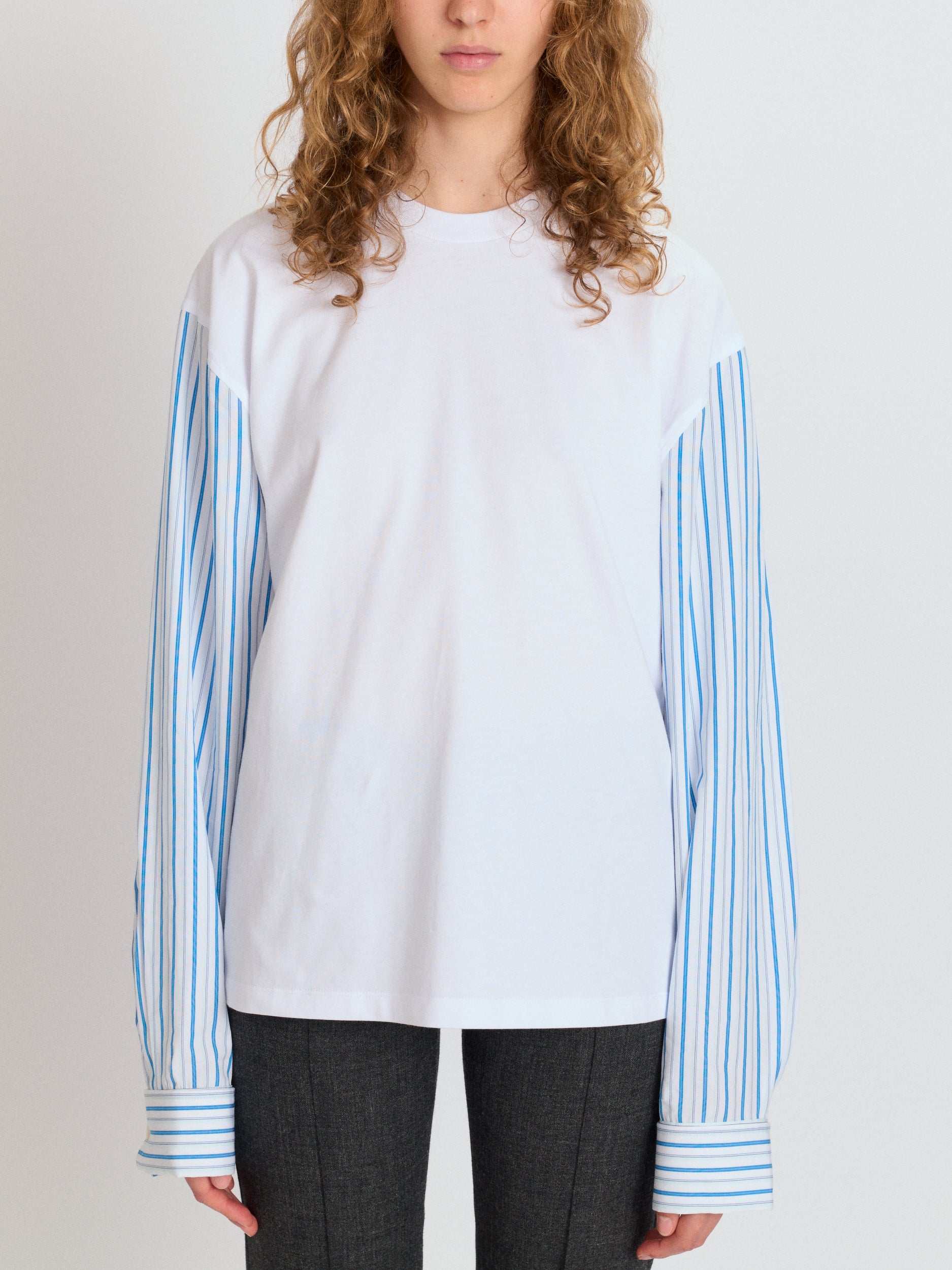 T-Shirt with Shirting Sleeves
