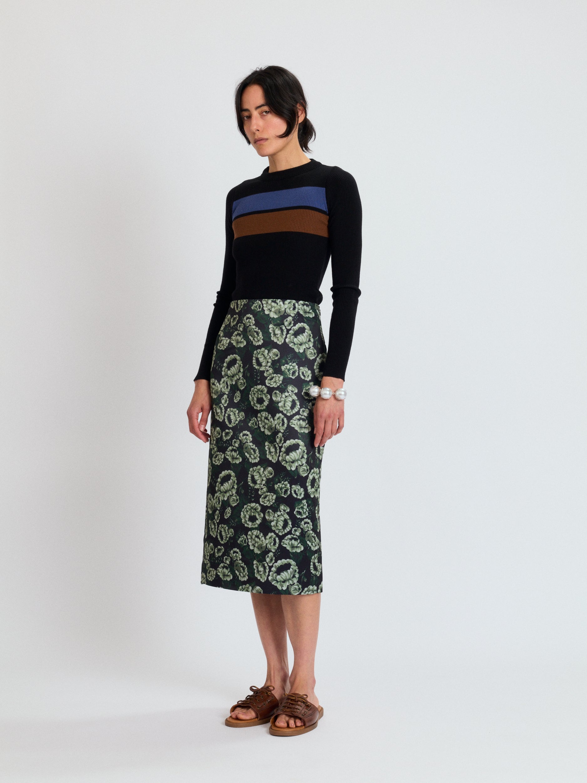 Straight Midi Skirt