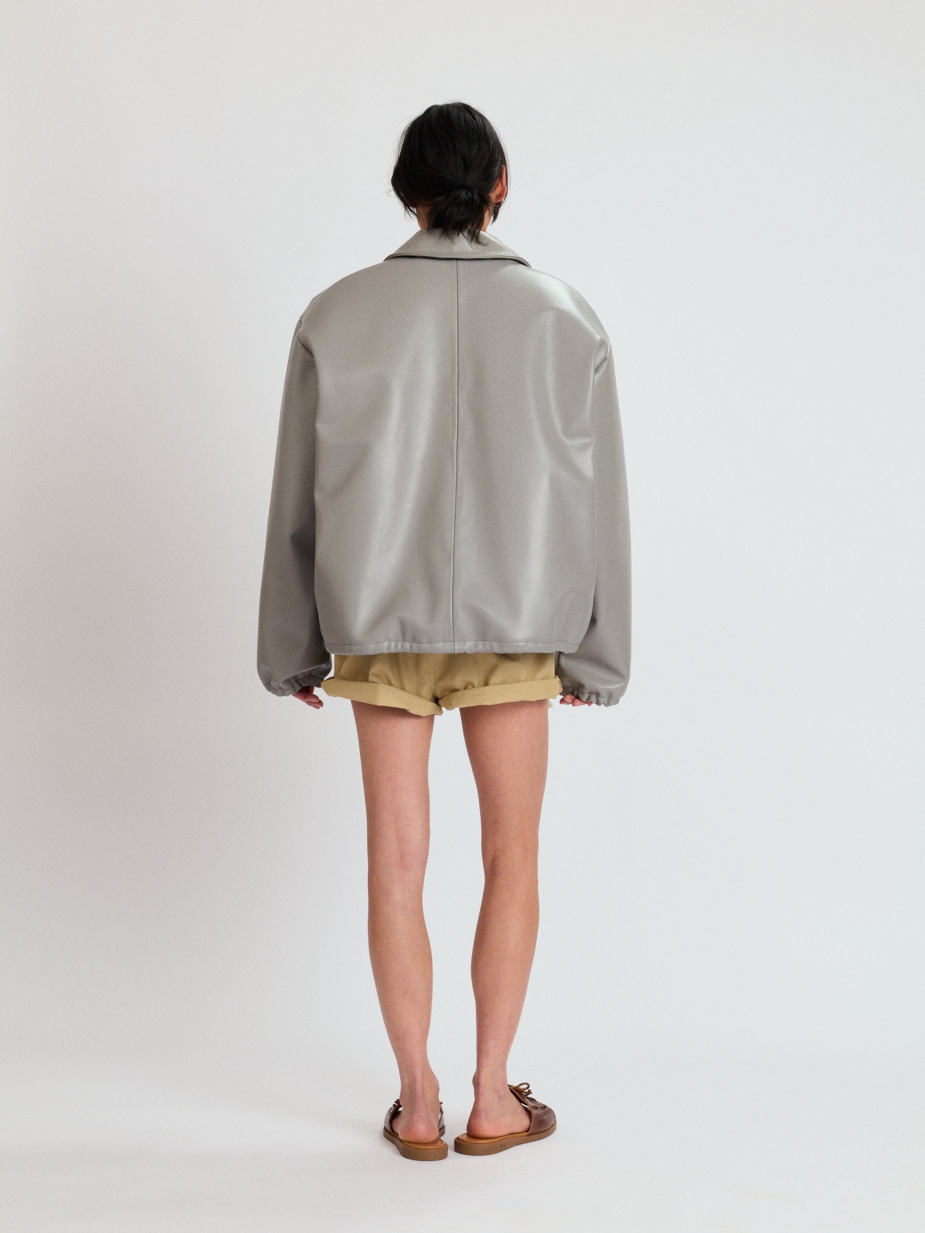 Leather Bomber Jacket
