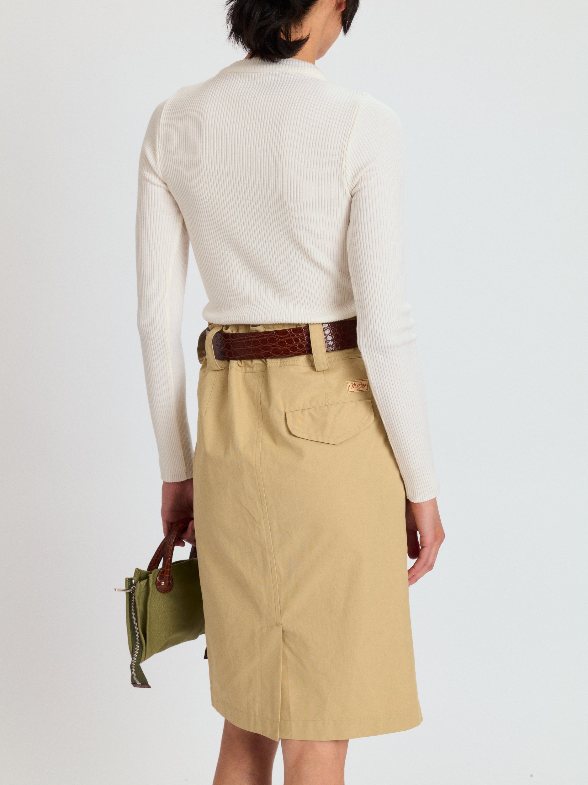 Chino Pencil Skirt