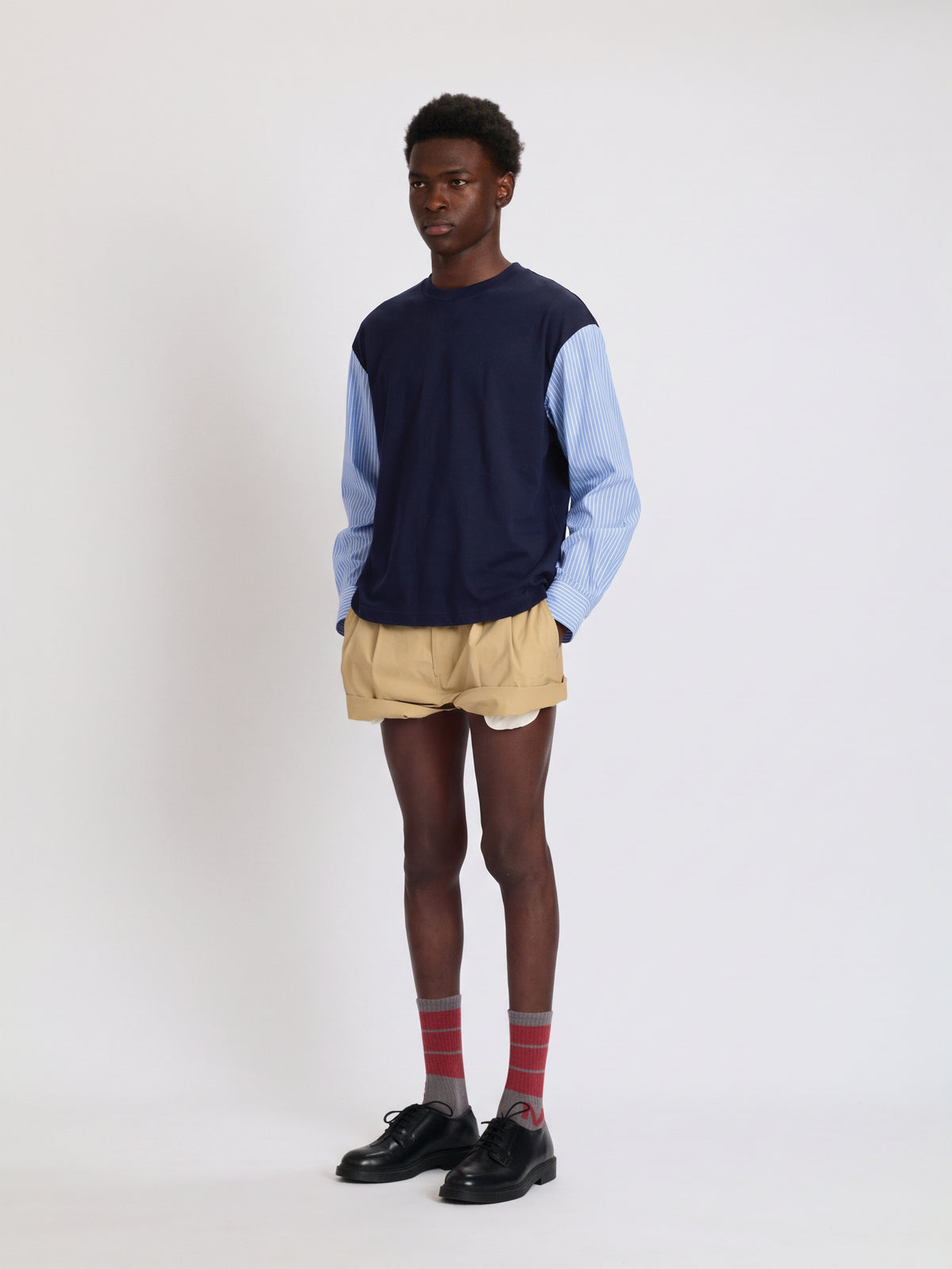 T-shirt with Shirting Sleeves