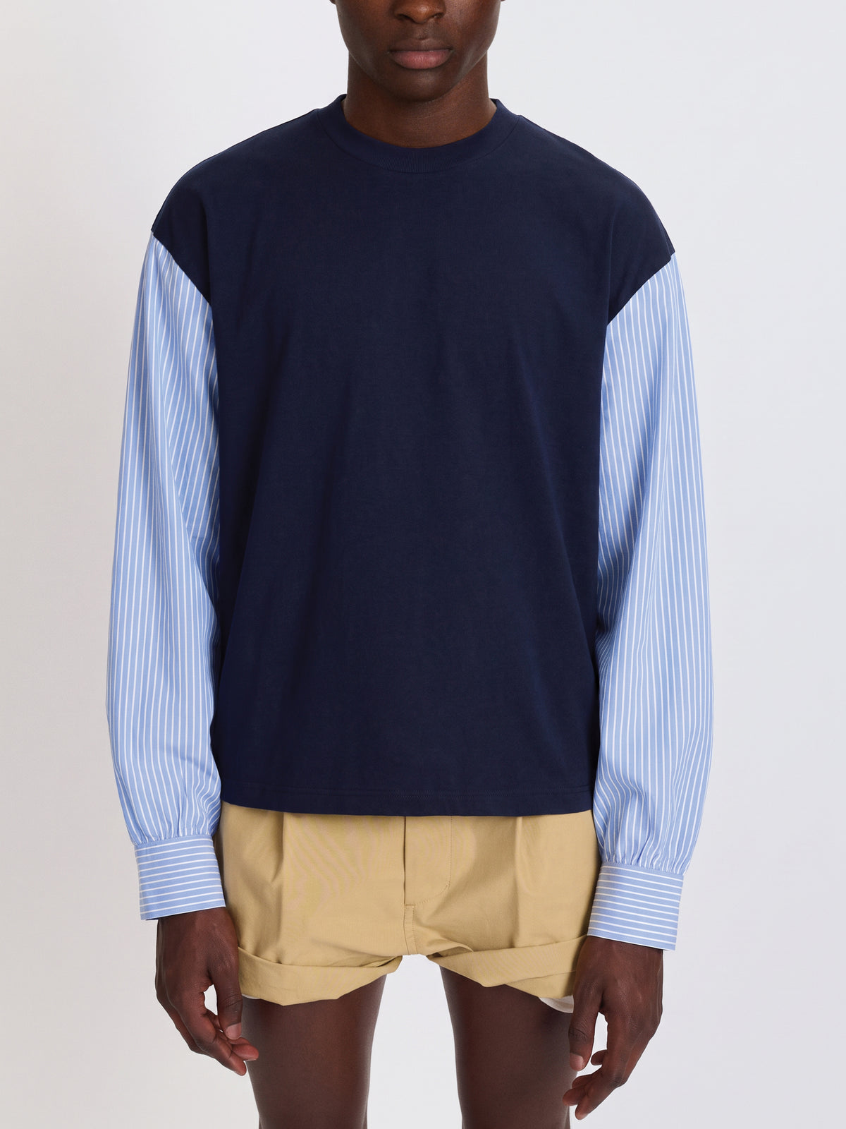 T-shirt with Shirting Sleeves