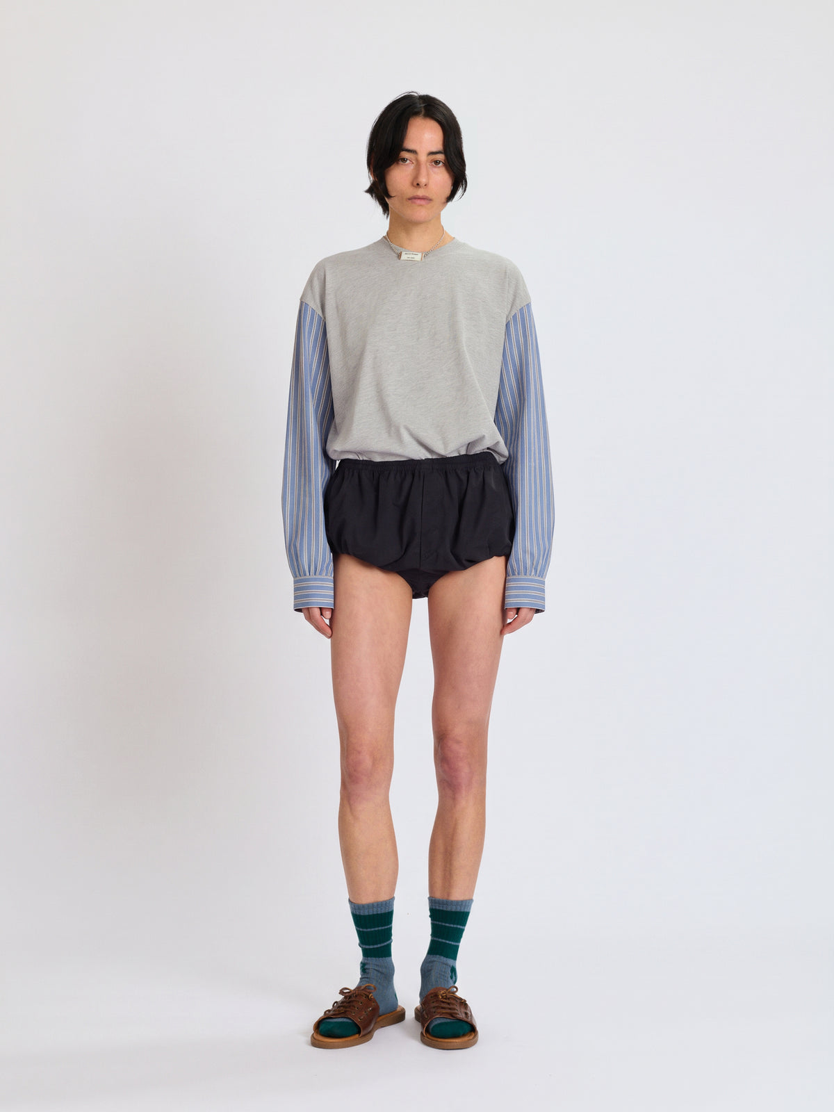 T-shirt with Shirting Sleeves