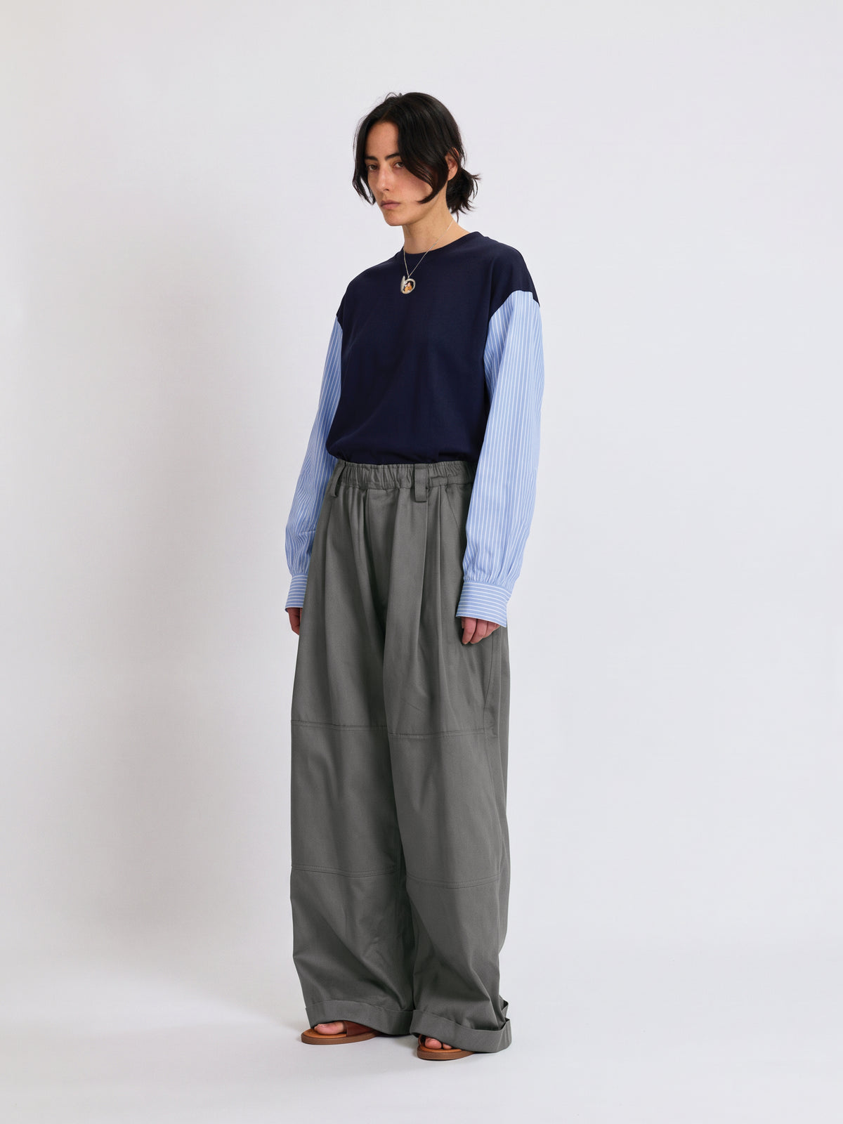 T-shirt with Shirting Sleeves