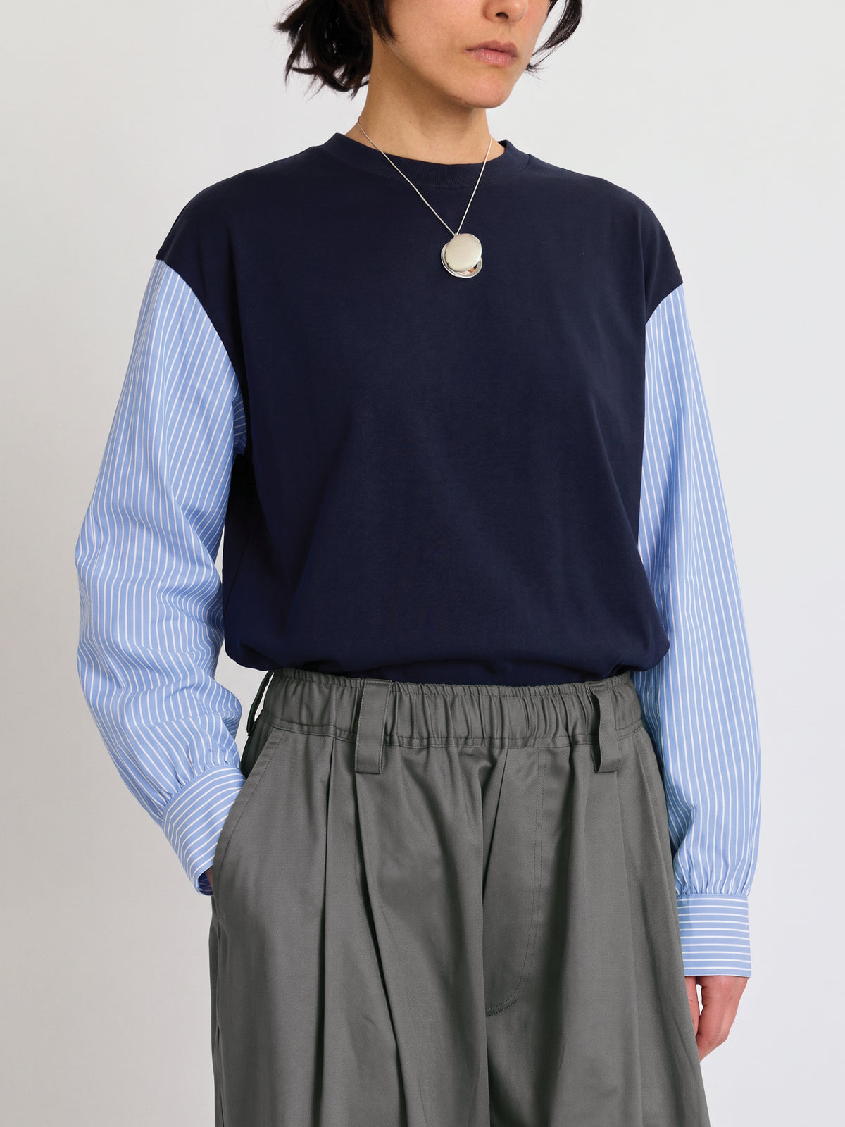 T-shirt with Shirting Sleeves