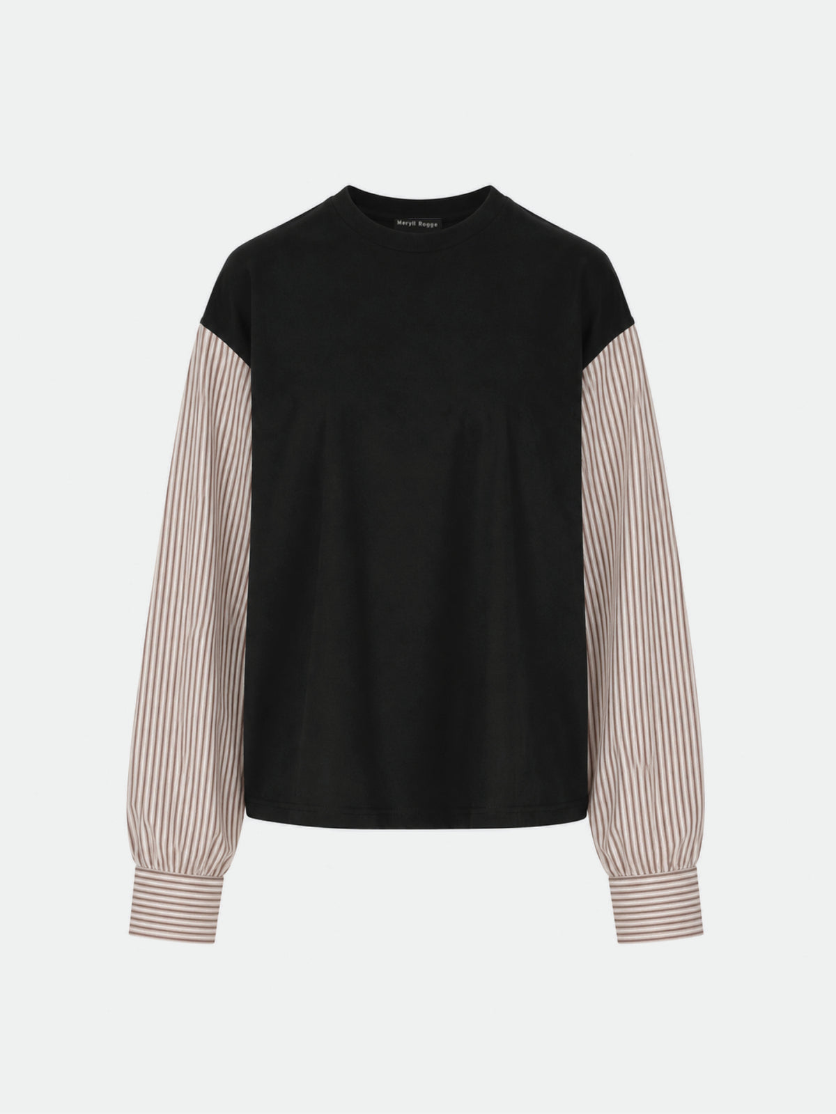 T-shirt with shirting sleeves