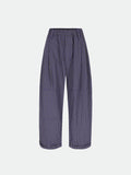Checkered Drawstring Chino
