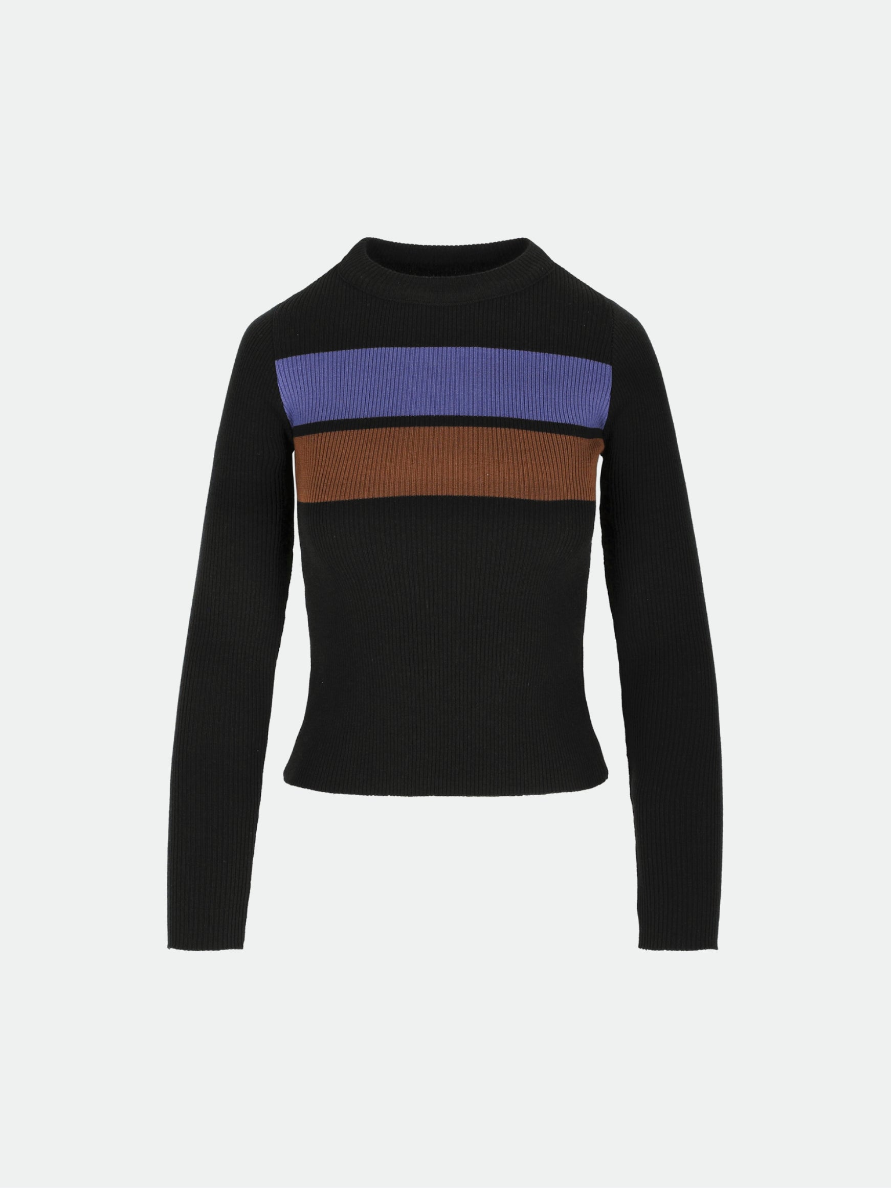 Striped Rib Knit Top