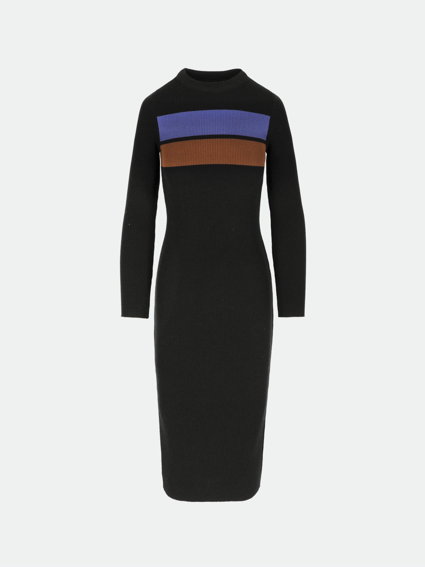 Striped Rib Knit Dress