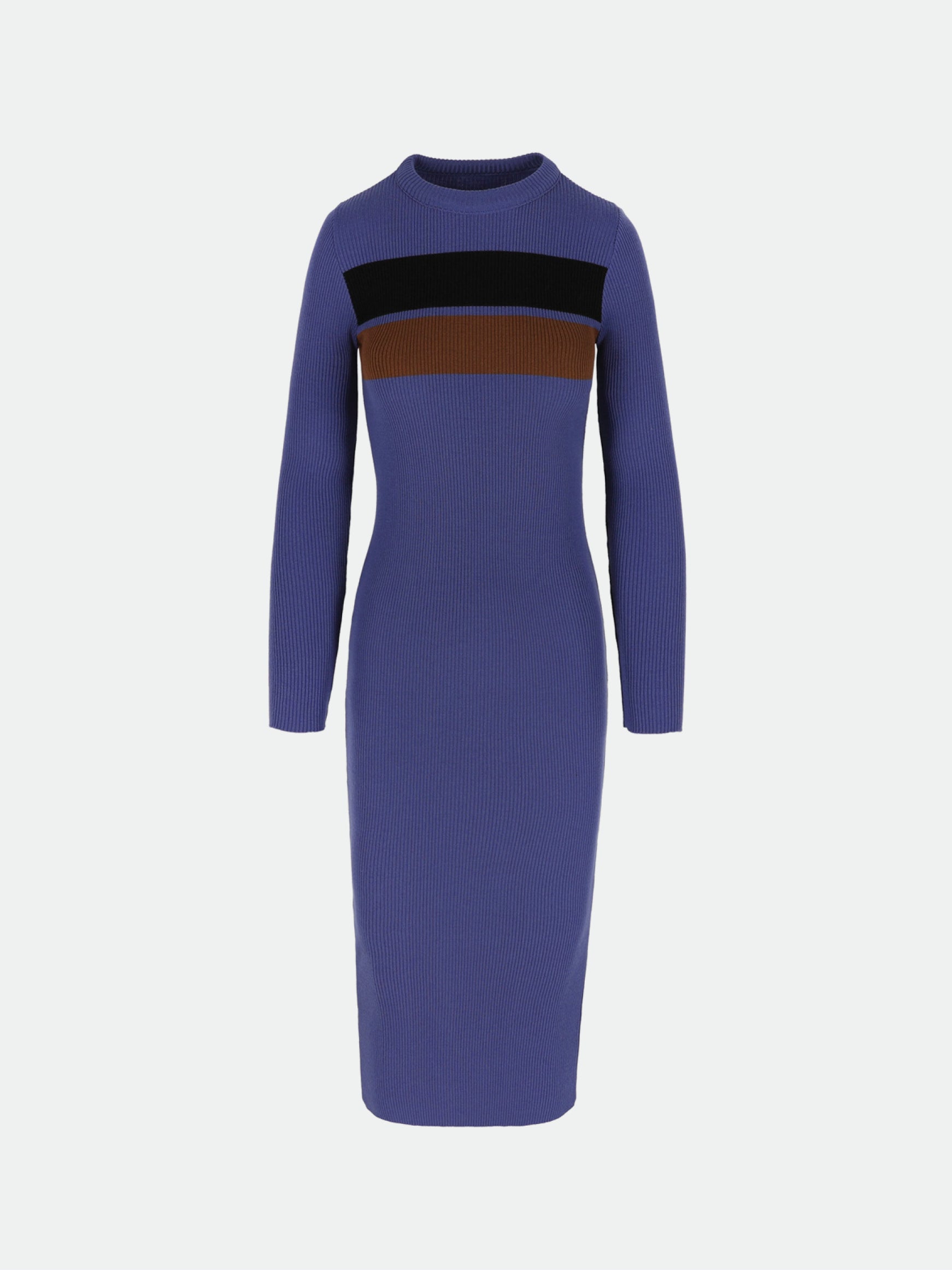 Striped Rib Knit Dress