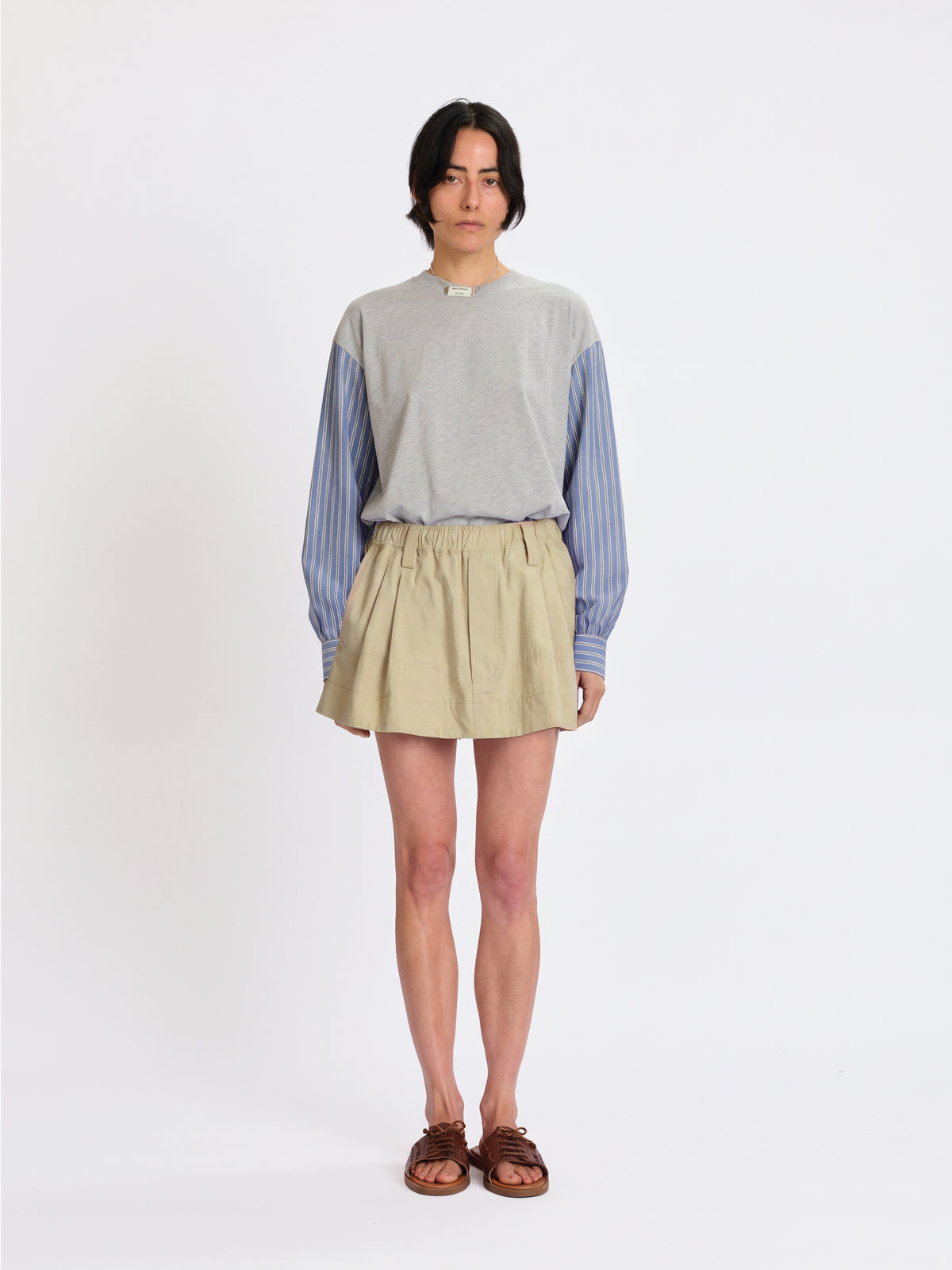 T-shirt with Shirting Sleeves