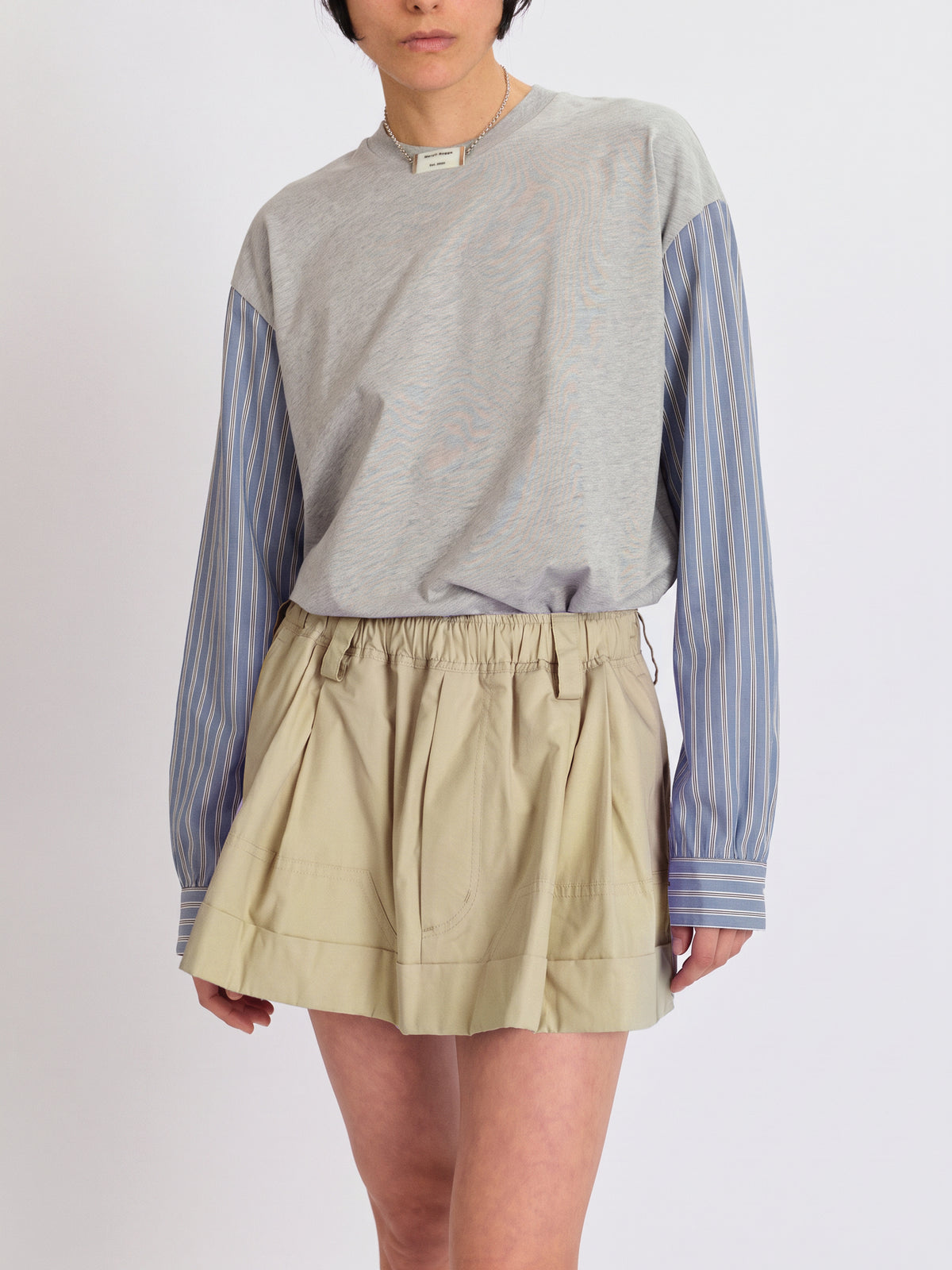 T-shirt with Shirting Sleeves