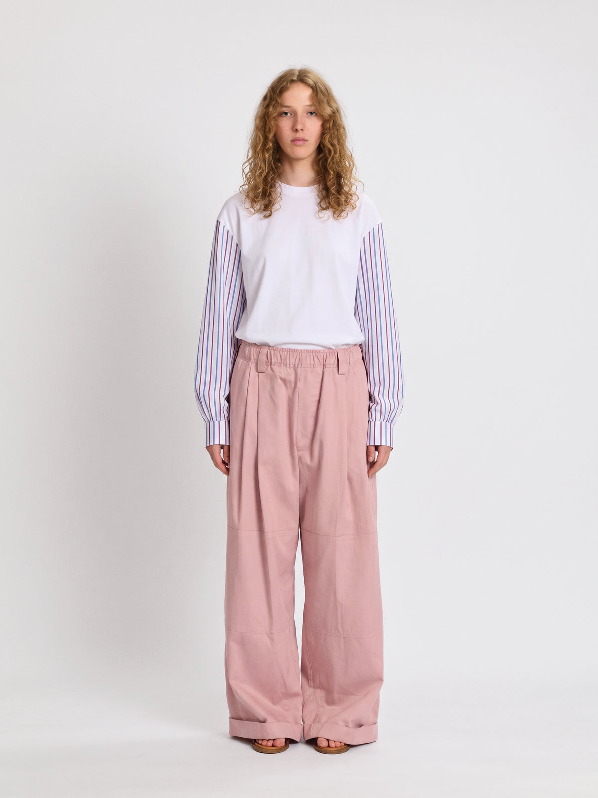 T-shirt with Shirting Sleeves