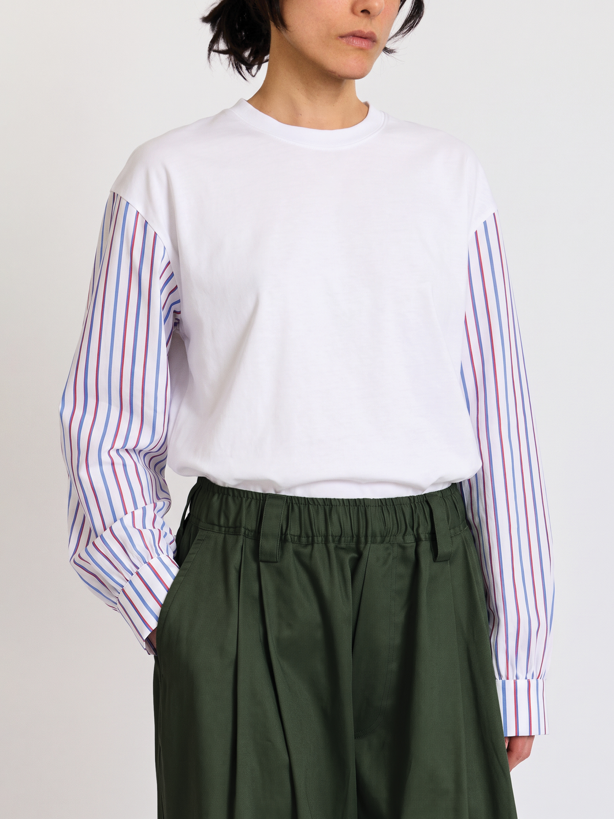 T-shirt with Shirting Sleeves