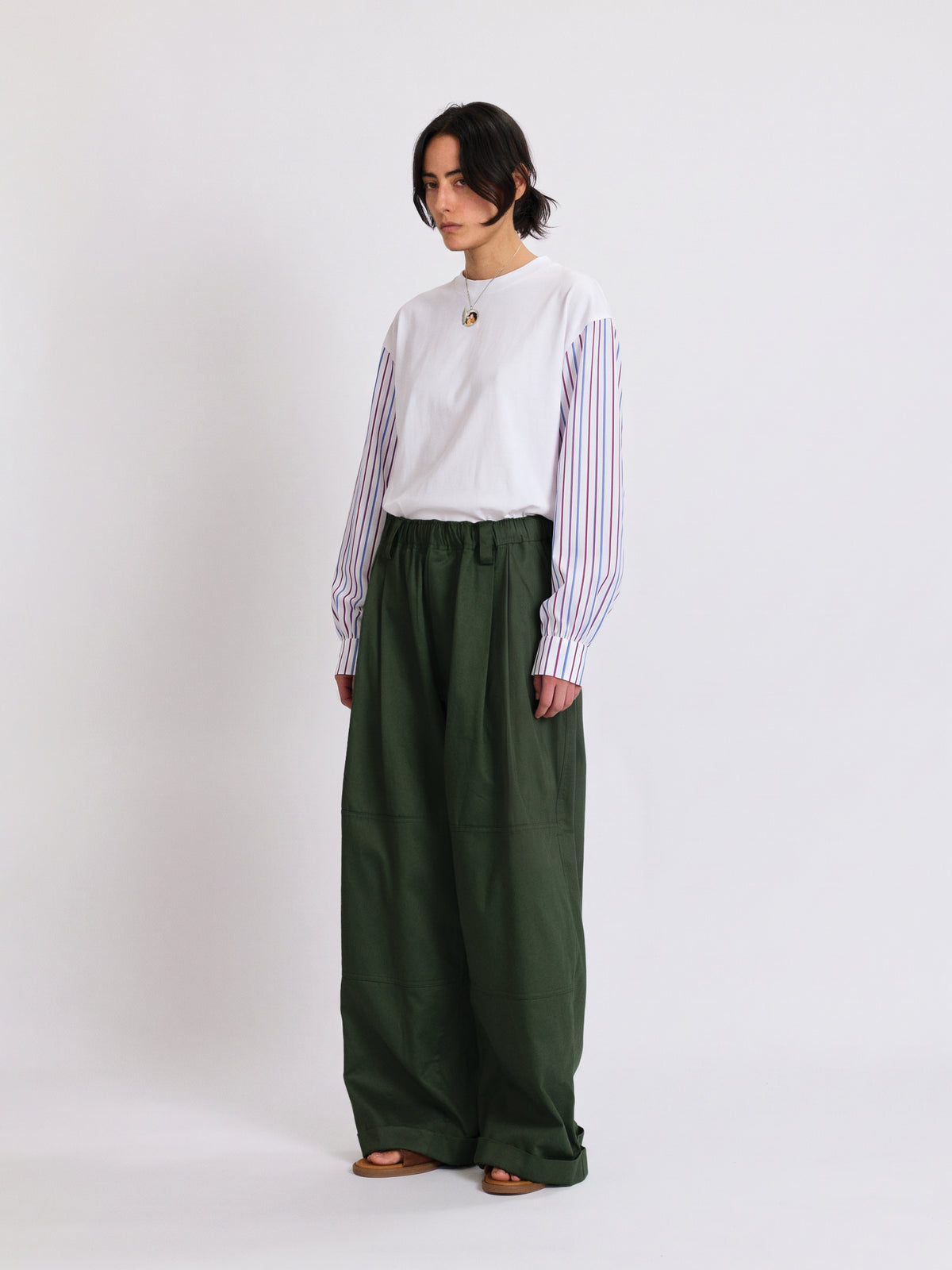 T-shirt with Shirting Sleeves