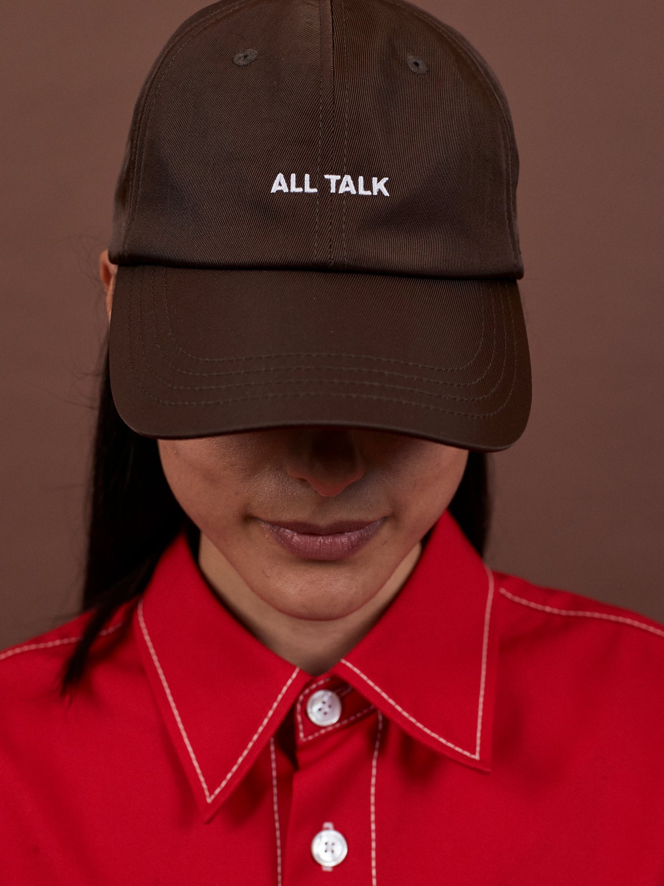 All Talk' Cap - Brown – Meryll Rogge Shop