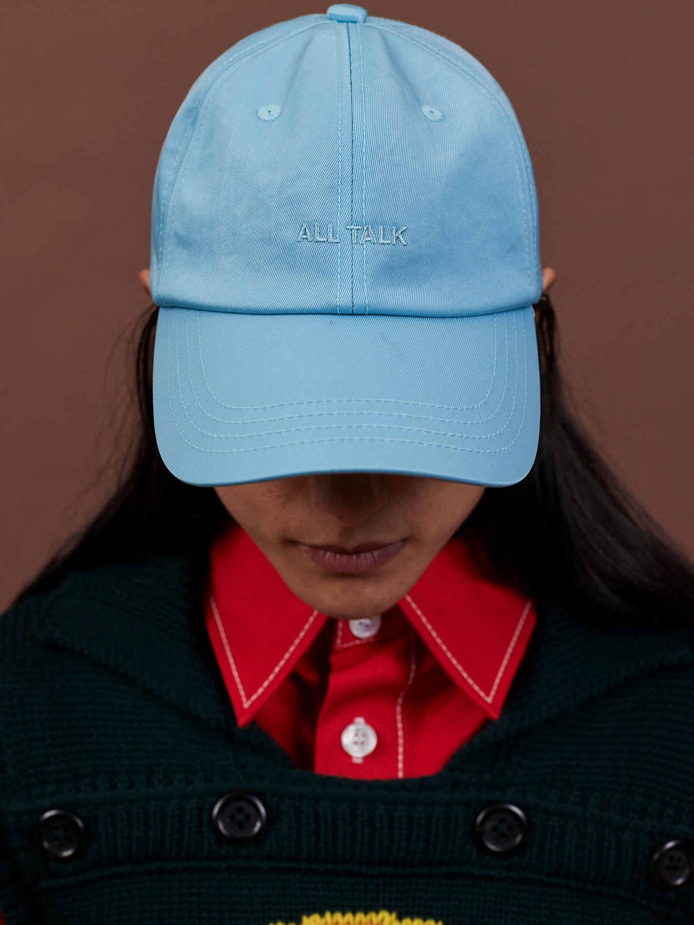 All Talk' Cap - Blue – Meryll Rogge Shop